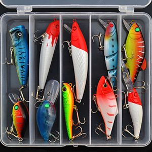 Fishing Lures Set (10 pcs), Hard Baits