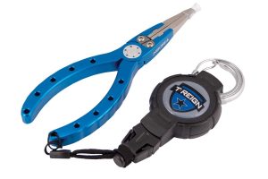 T-REIGN Fishing Pliers with Medium Retractable Gear Tether