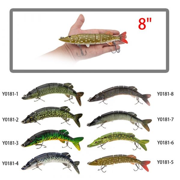 Muskie Fishing Lure Swimbait Crankbait Hard Bait