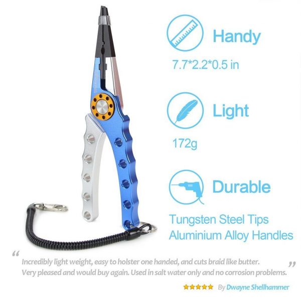 IFLYING Aluminum Resistant Saltwater Fishing Pliers