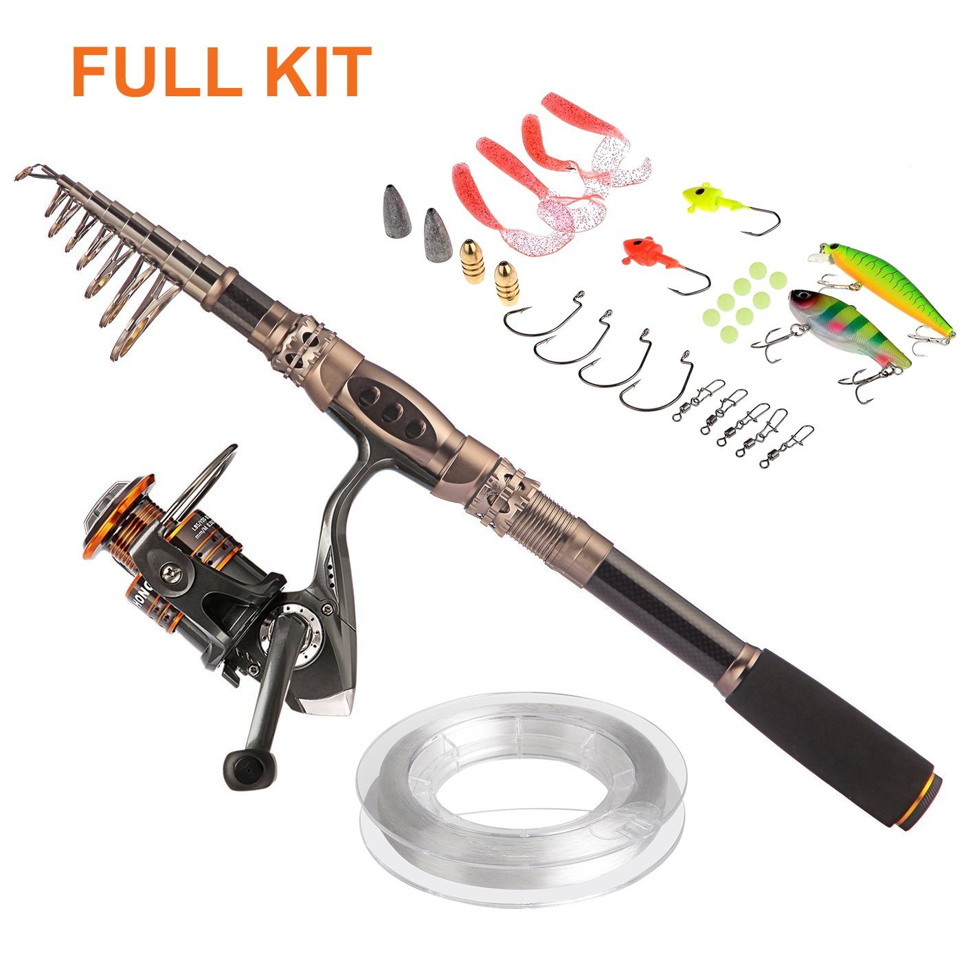 PLUSINNO Spin Spinning Rod and Reel Combos fishingnew