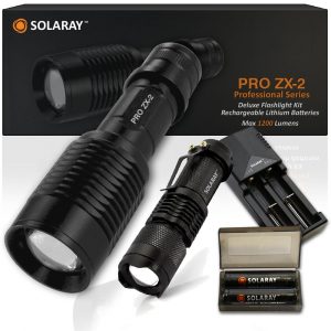 SOLARAY PRO ZX-2 Professional Series Flashlight Kit