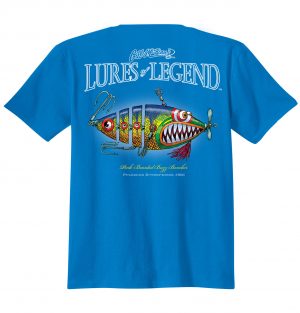 Fishing Gill McFinn's Humor Printed T-Shirts Blue