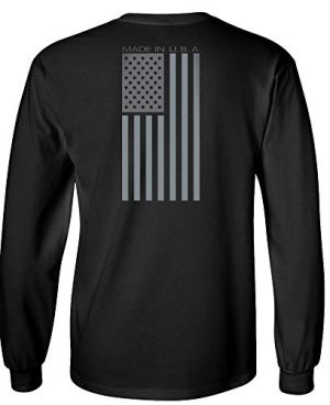 Made USA Flag Subdued Banner Longsleeve Shirt Back