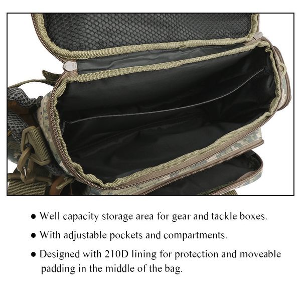 YOGAYET Portable Outdoor Fishing Tackle Bag