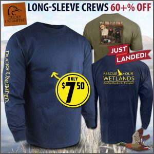 Ducks Unlimited Right Sleeve Long-Sleeve Crew