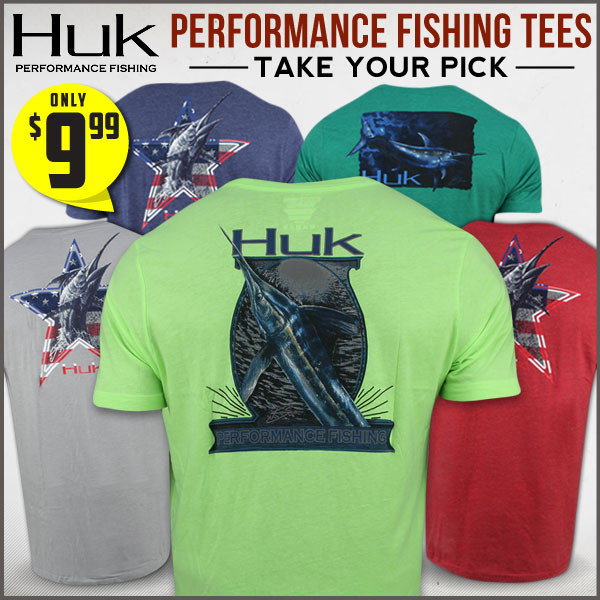 HUK KC Scott T-Shirt Uomo A Maniche Corte - Abbigliamento Tecnico Per La Pesca