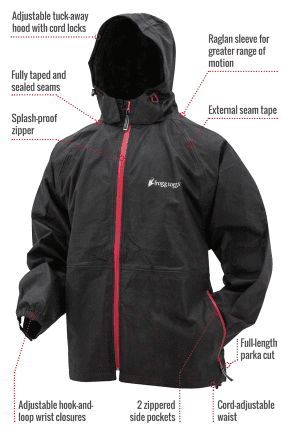Frogg Toggs Men's Tekk Toad 2 Jacket - Black