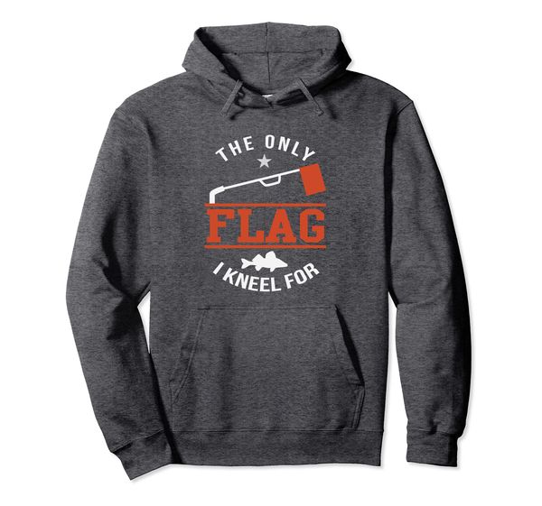 Ice Fishing Hoodie Flag fishingnew