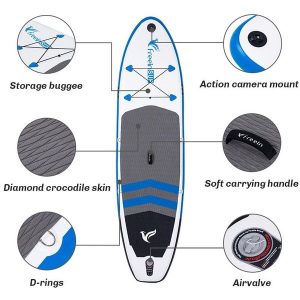 Freein 10'2'' All Around Inflatable Sup Blue
