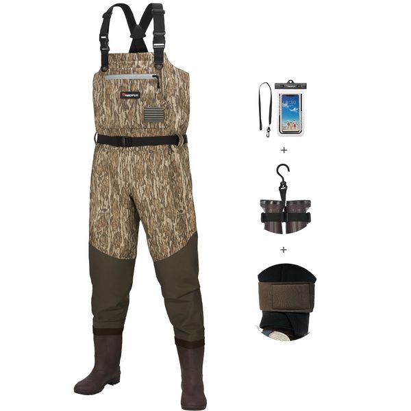 Piscifun® BX Chest Waders with Boots Hanger, Waterproof Hunting & Fishing Bootfoot Wader