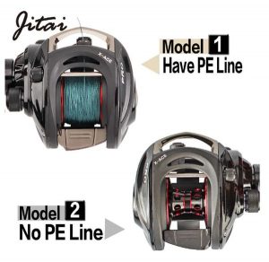 JITAI Baitcasting Fishing Reel Equipped PE 4 Strands line 8Kg Braking Power 141BBs Quality Ultra Light Wheels