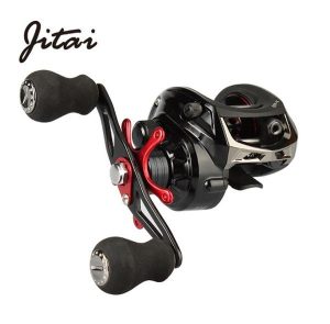 JITAI Baitcasting Fishing Reel Equipped PE 4 Strands line 8Kg Braking Power 141BBs Quality Ultra Light Wheels