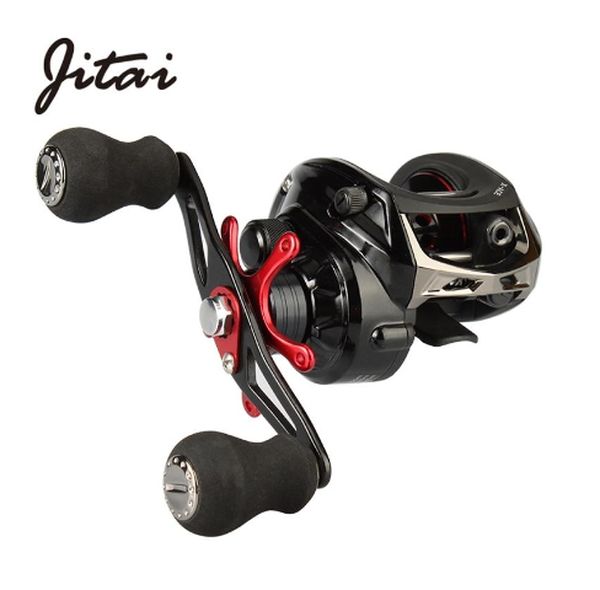 JITAI Baitcasting Fishing Reel Equipped PE 4 Strands line 8Kg Braking Power 141BBs Quality Ultra Light Wheels
