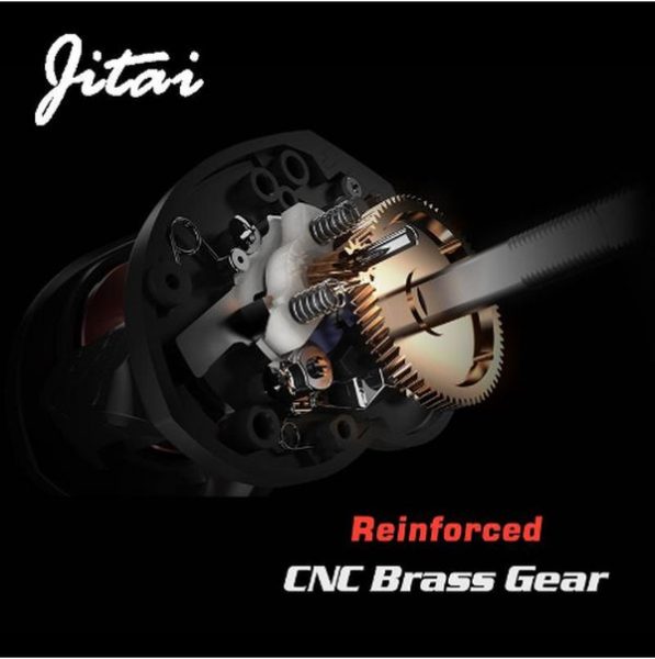 JITAI Baitcasting Fishing Reel Equipped PE 4 Strands line 8Kg Braking Power 141BBs Quality Ultra Light Wheels