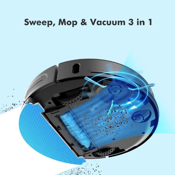 Neabot NoMo N2 Self-emptying 3-in-1 Robot Vacuum with 2700Pa Strong Suction