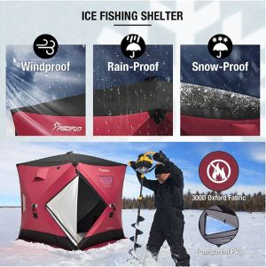Piscifun Portable 2-4 Person Ice Fishing Shelter