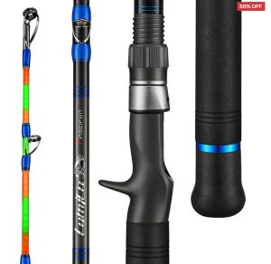 PISCIFUN® LED LUMICAT CATFISH RODS, 2 PIECE CASTING RODS